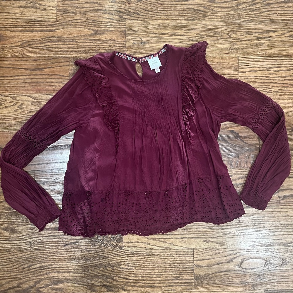 Knox Rose Maroon Blouse